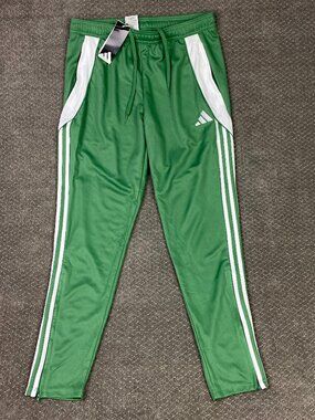 Adidas Tiro 24 Soccer Pants Mens large Green White Training Track jogger JI8903